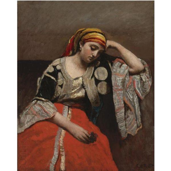 Jean-Baptiste Camille Corot Juive d'Alger China oil painting art